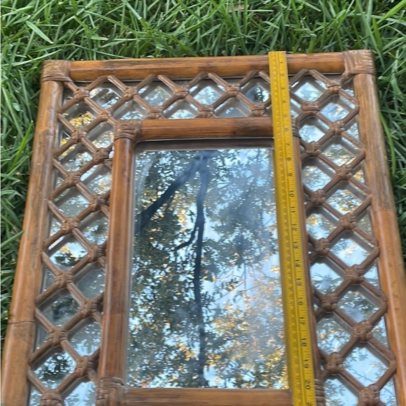 Bamboo Lattice mirror - Picture 4 of 15